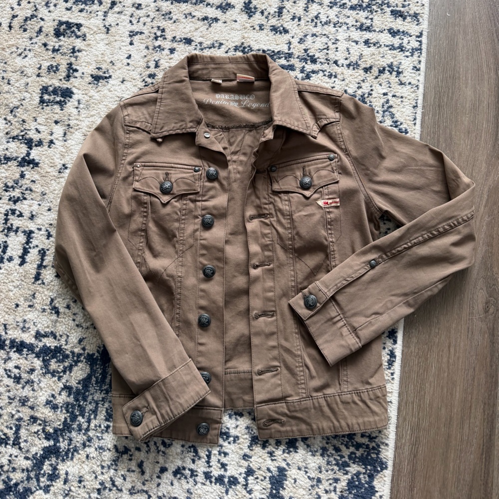 ❤️SOLD Parasuco Brown Button-Front Cotton Jacket